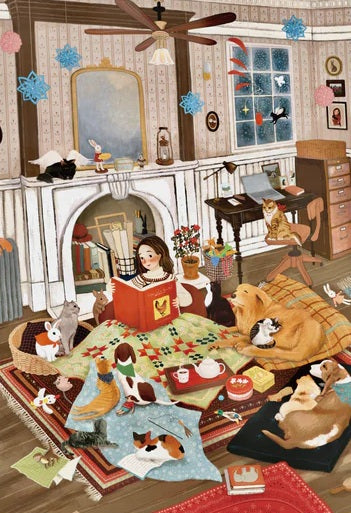 Snowy Day Book Club by Naoko Stoop, 1000 Piece Puzzle