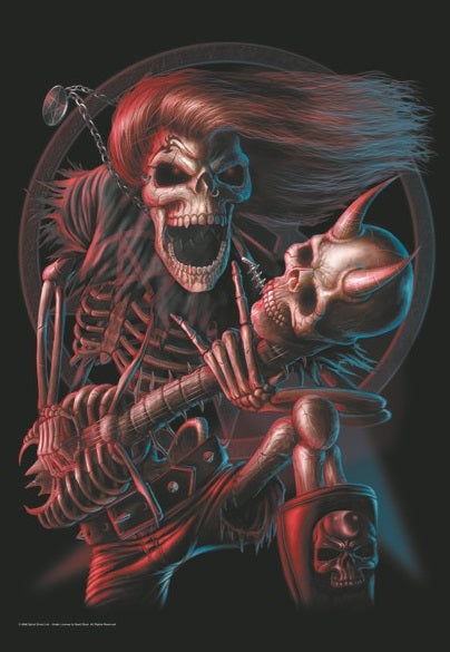 Bad to the Bone by Spiral, Textile Poster