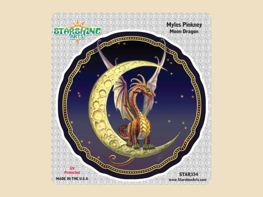 Moon Dragon by Myles Pinkney, Sticker