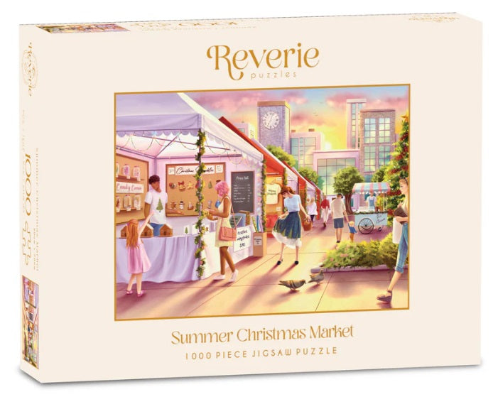 Summer Christmas Market by Ailee Marie Art, 1000 Piece Puzzle