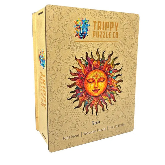 Sun Shaped Wood 300 Piece Puzzle