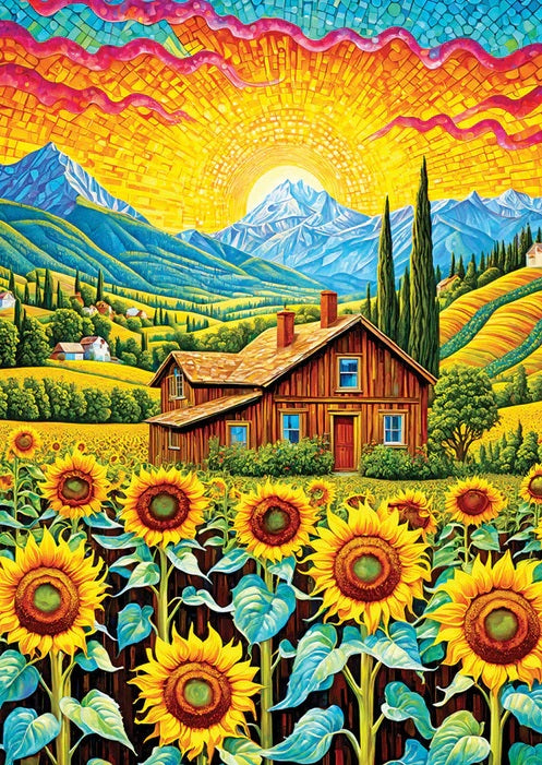 Sunflower House by Ivaylo Ivanov, 1000 Piece Puzzle