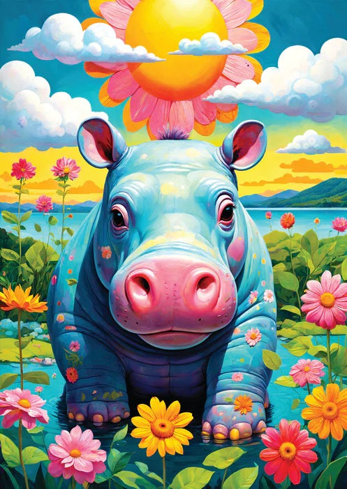 Sunny Hippo from Ivaylo Ivanov, 1000 Piece Puzzle