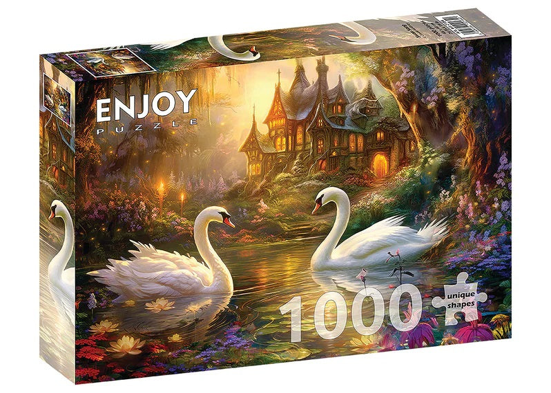 Swan Song by Claudia McKinney, 1000 Piece Puzzle