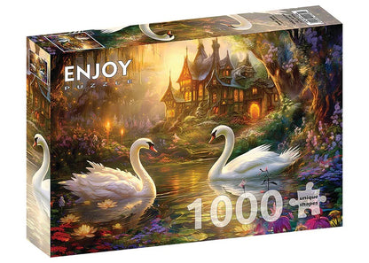 Swan Song by Claudia McKinney, 1000 Piece Puzzle