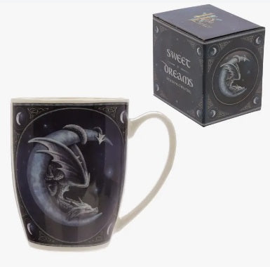 Lisa Parker Sweet Dreams Dragon and Moon Porcelain Mug