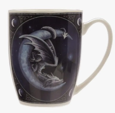 Lisa Parker Sweet Dreams Dragon and Moon Porcelain Mug