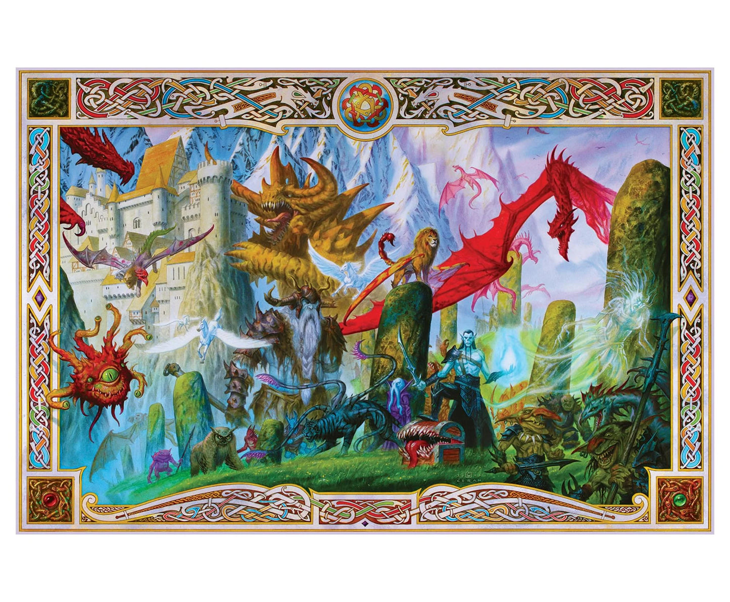 Dungeon Denizens Mythical Monster, 1000 Piece Puzzle