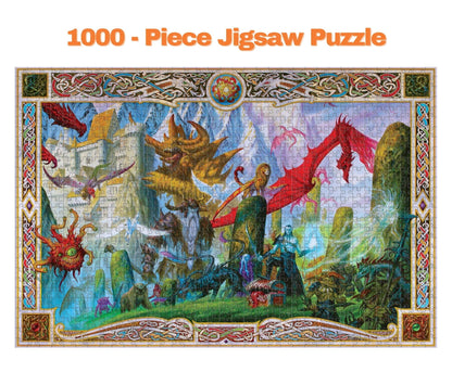 Dungeon Denizens Mythical Monster, 1000 Piece Puzzle