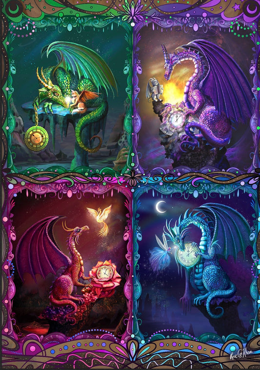 The Time Dragons by Rose Khan, 1000 Piece Puzzle