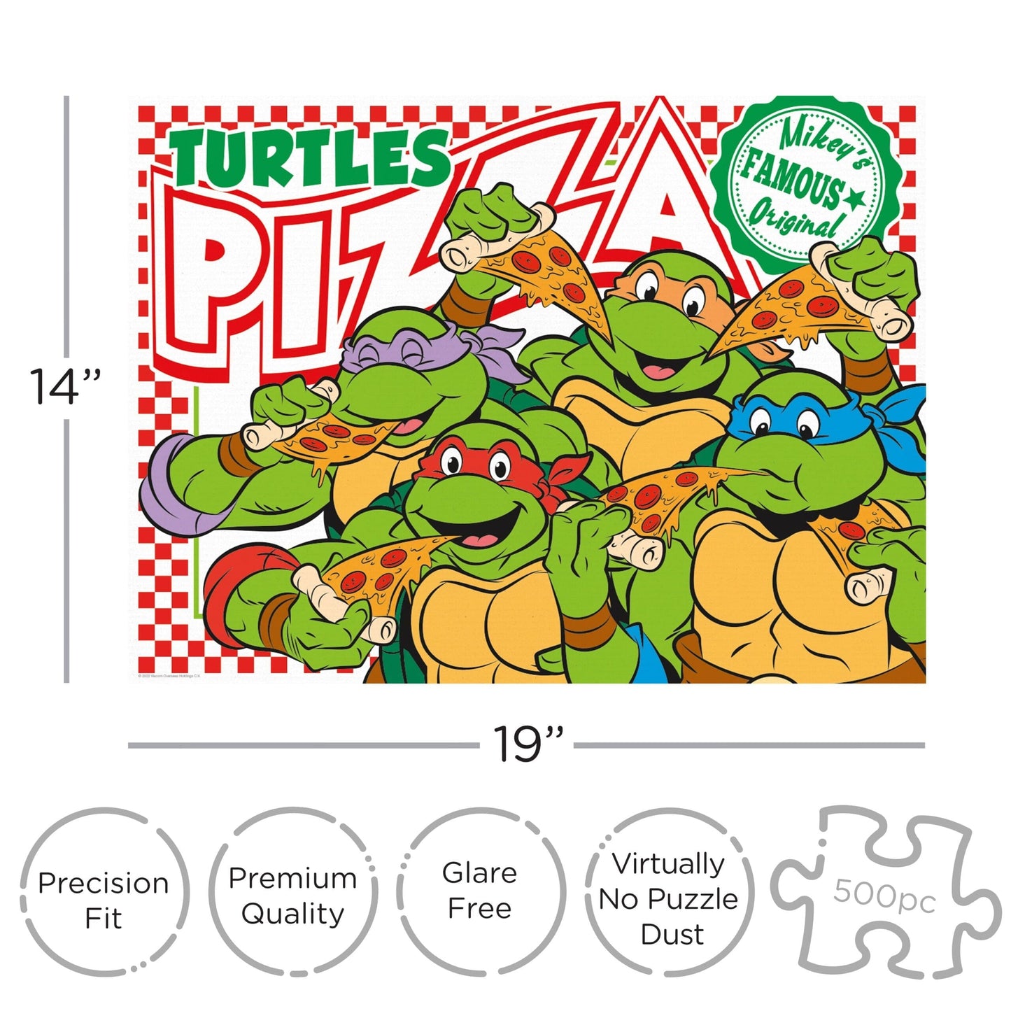TMNT Pizza, 500 Piece Puzzle