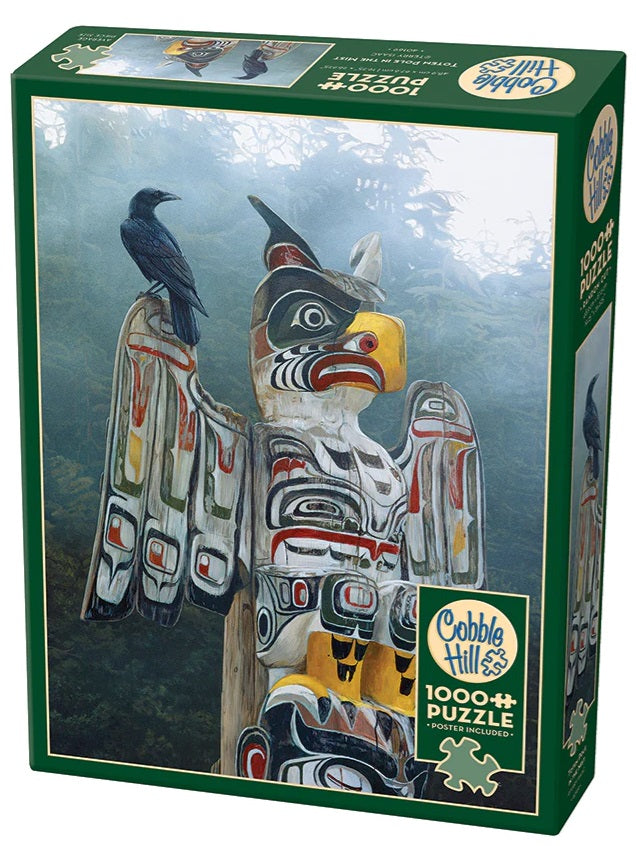 Totem Pole in the Mist by Terry Isaac, 1000 Piece Puzzle
