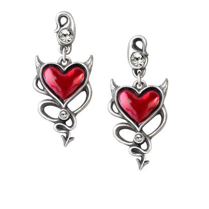 Devil Heart Earrings by Alchemy England, Earrings