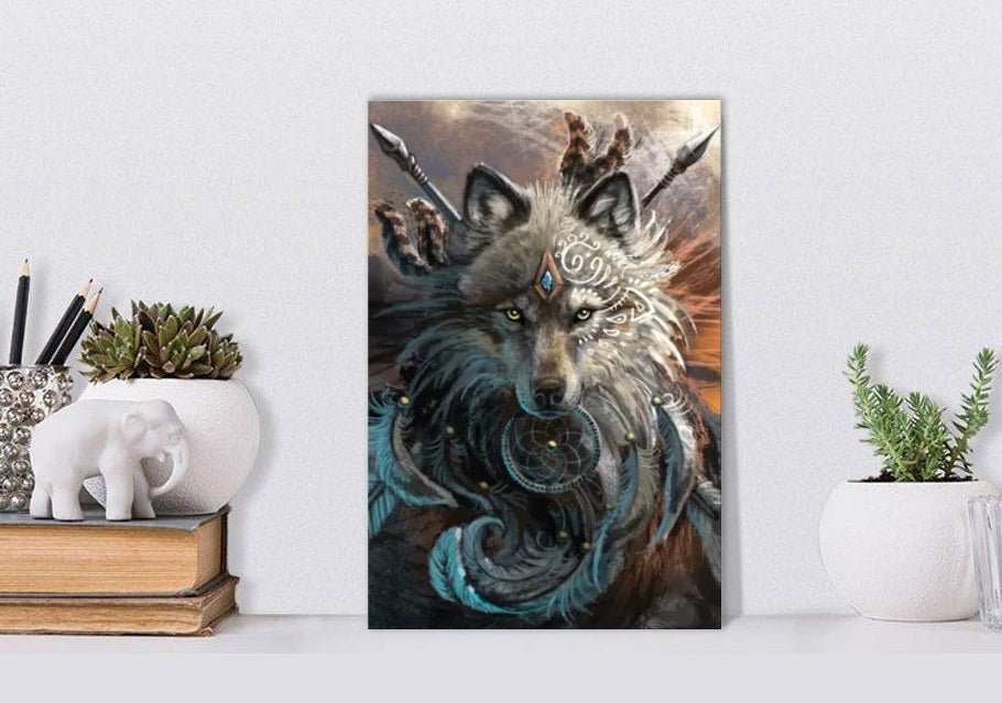 Wolf Warrior by Sunima Canvas Print
