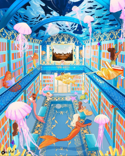 Underwater Library by Lorena Cerqueira, 1000 Piece Puzzle