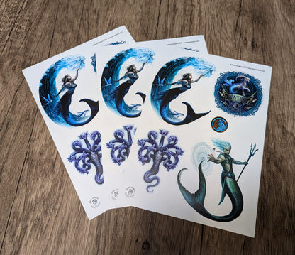 Anne Stokes Sticker Sheets – Elemental Magic