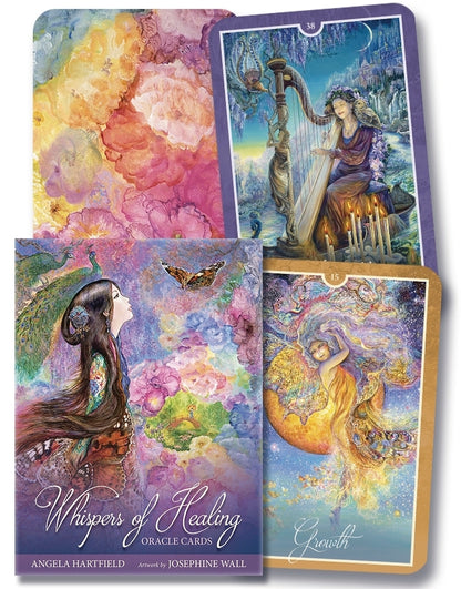 Whispers of Healing Oracle Cards  by Angela Hartfield (Author),  Josephine Wall (Artist)