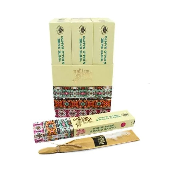Native Soul White Sage & Palo Santo - Smude Incense Sticks
