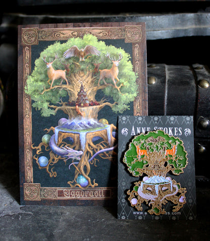 Yggdrasil by Anne Stokes, Pin