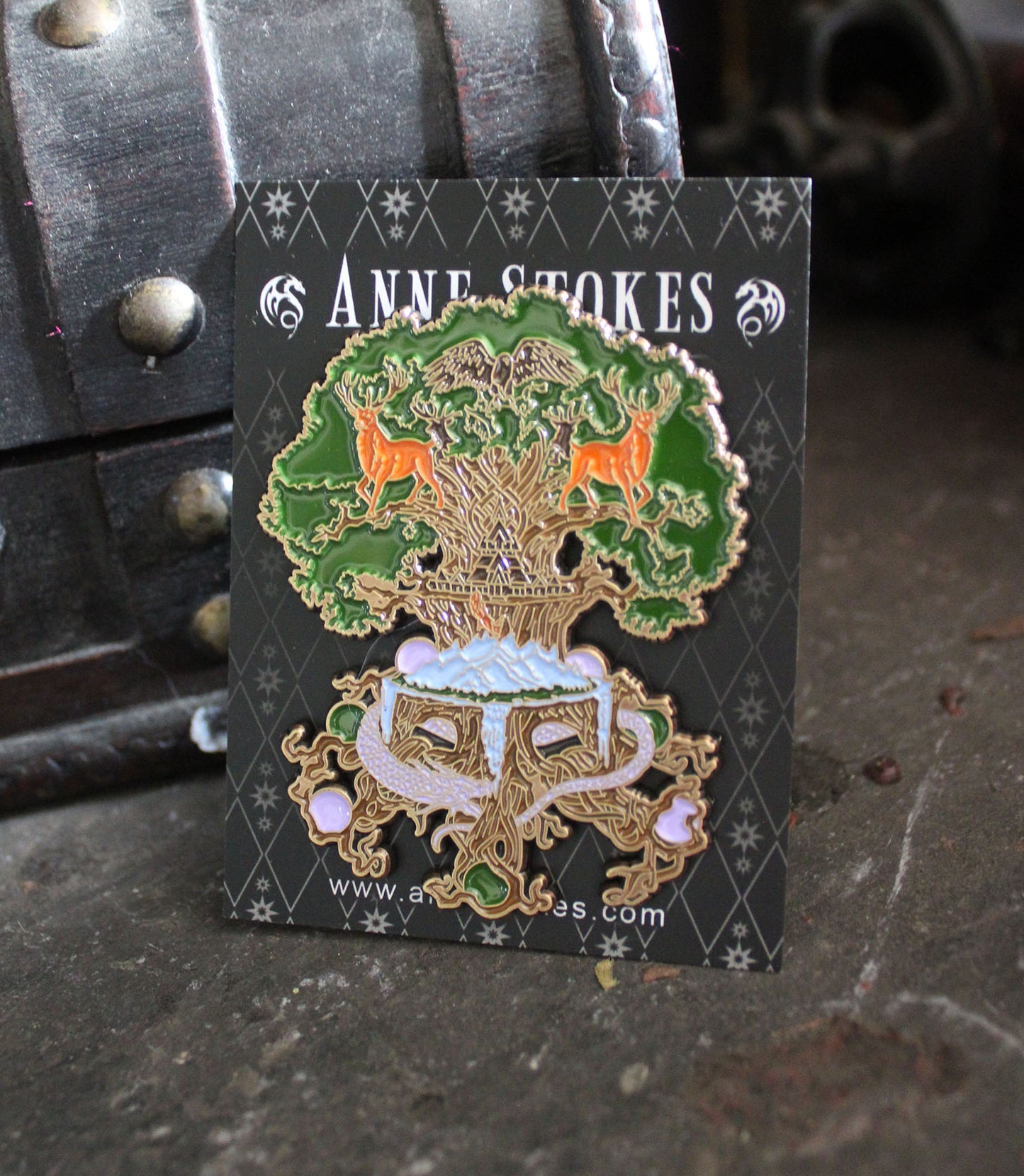 Yggdrasil by Anne Stokes, Pin