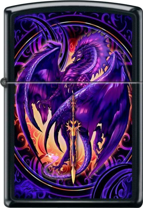 Netherblade by Ruth Thompson - Black Matte Zippo