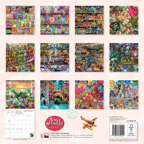 Aimee Stewart Wall Calendar 2025 (Art Calendar)