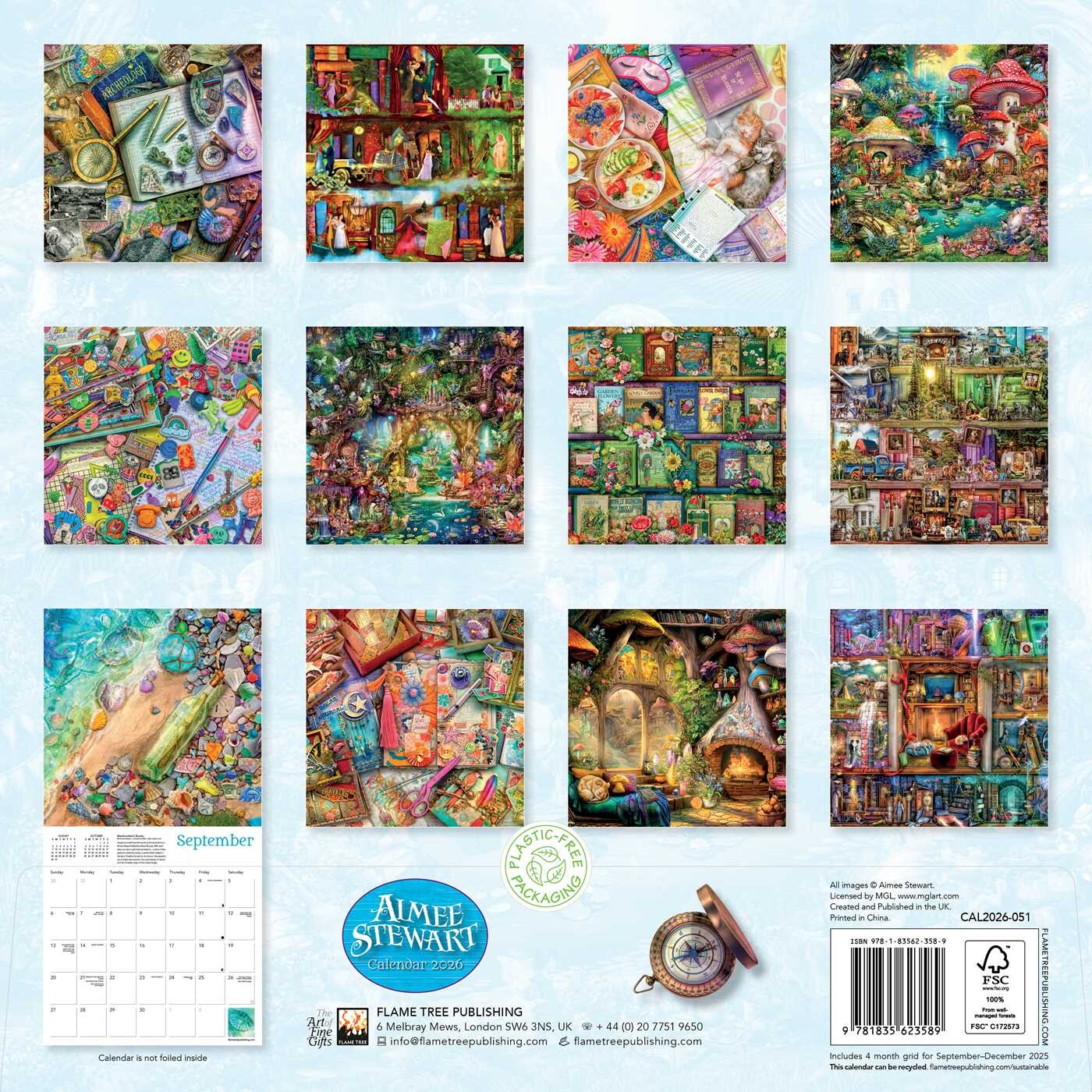 Aimee Stewart Wall Calendar 2026 (Art Calendar)