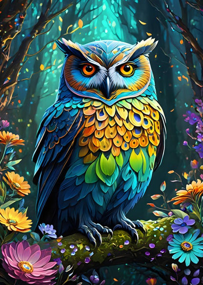 Blue Owl from 123RF, 500 Piece puzzle