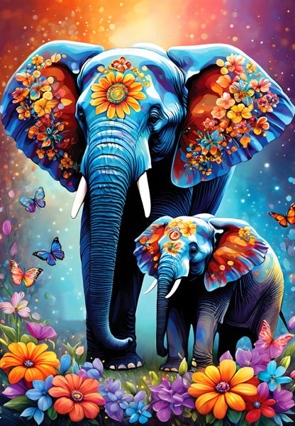 Elephants - Maternal Love Collection from 123RF, 1000 Piece Puzzle