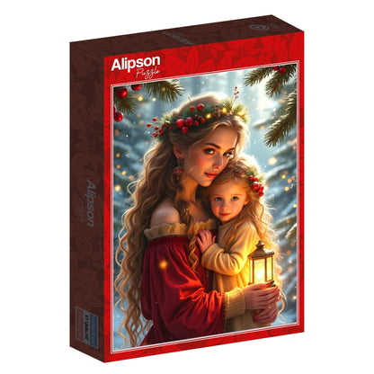 Tendresse de Noël - Mother and Daughter Collection from 123RF, 1000 Piece Puzzle