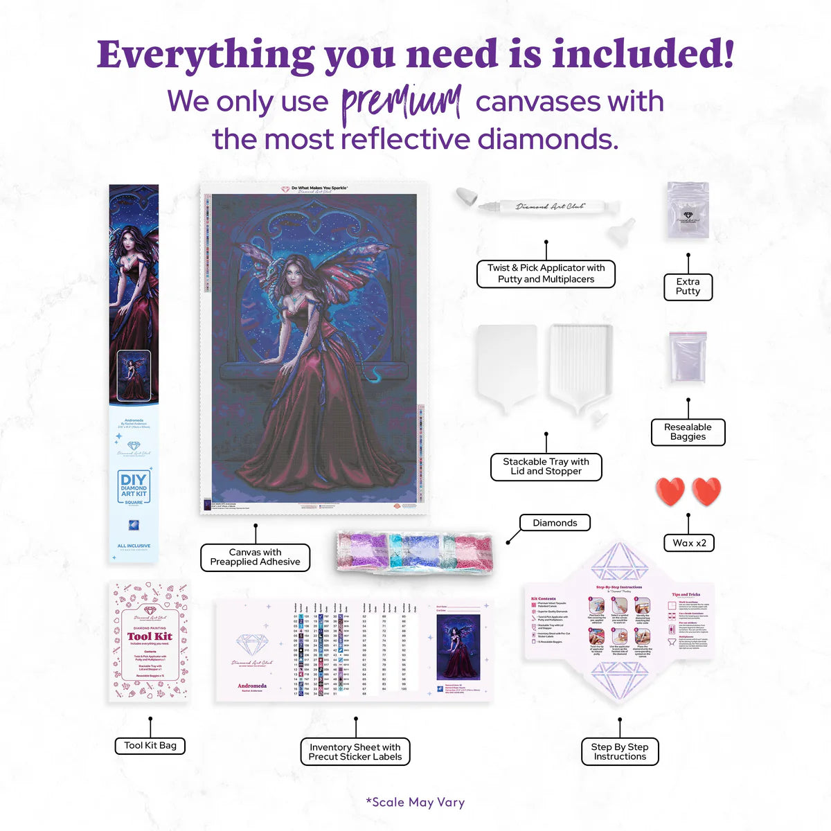 Andromeda by Rachel Anderson, Diamond Art Kit