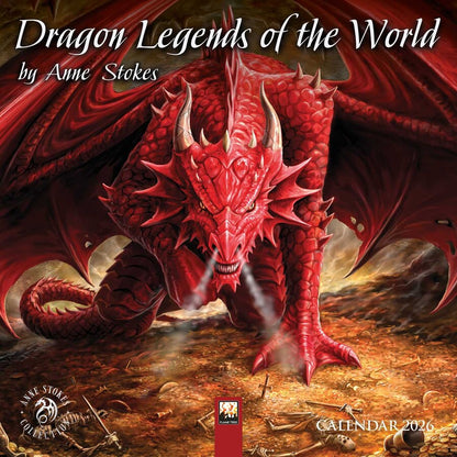 Anne Stokes: Dragon Legends of the World Mini Wall calendar 2026 (Art Calendar)