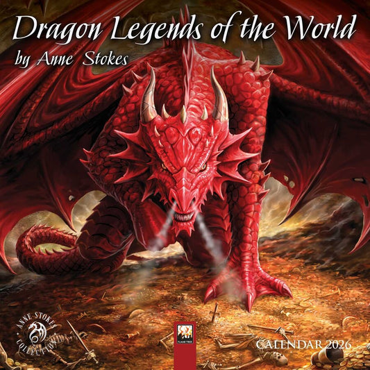 Anne Stokes: Dragon Legends of the World Mini Wall calendar 2026 (Art Calendar)