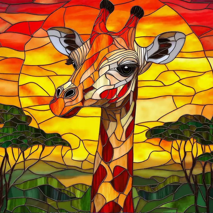 No. 10 - Sunset Giraffe, 1000 Piece Puzzle