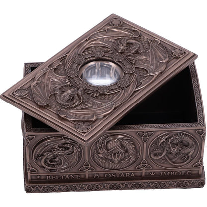 Anne Stokes Dragons of the Sabbats Tarot Box Bronze