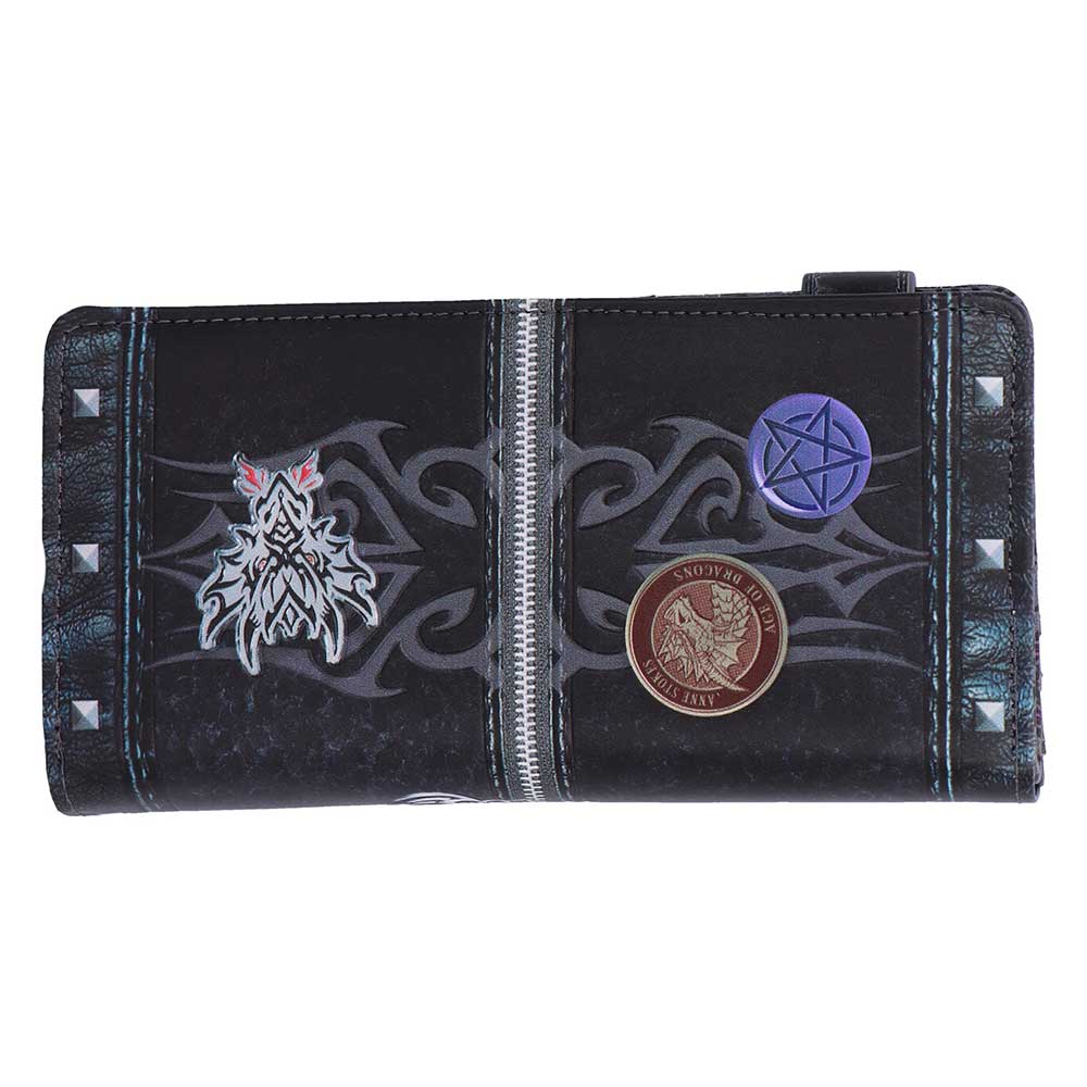 Unzipped Dragon Embossed Purse by Anne Stokes