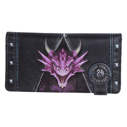 Unzipped Dragon Embossed Purse by Anne Stokes