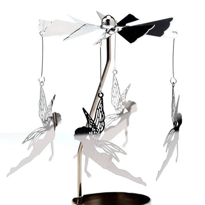 Fairy Rotating Carousel Spinning Tea Light Candle Holder, based on Natasha Faulkner art