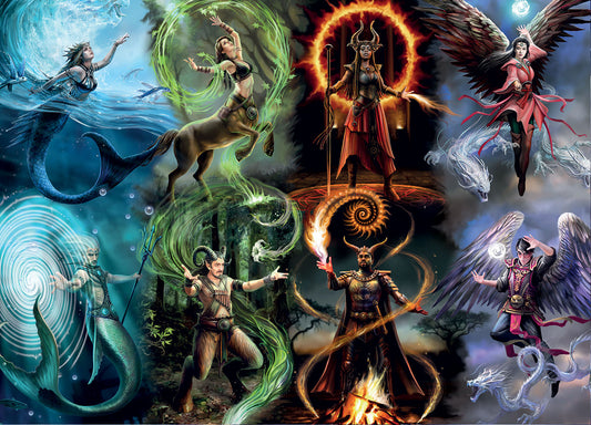 Elemental Magic by Anne Stokes, 1000 Piece Puzzle