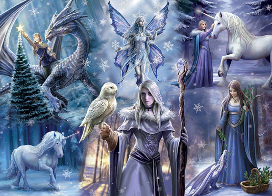 Winter Fantasy by Anne Stokes, 1000 Piece Puzzle