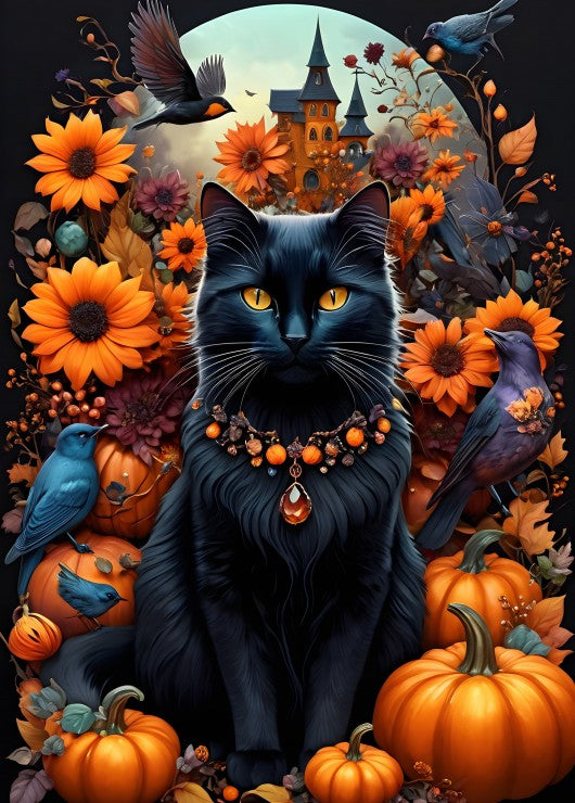 Autumn Cat from 123RF, 500 Piece Puzzle
