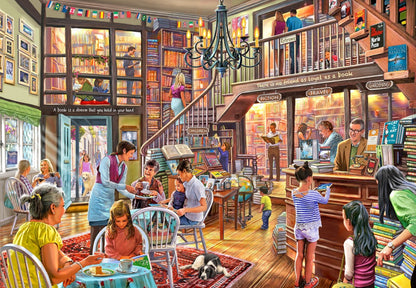 Bookshop Tearoom by Steve Crisp, 1000 Piece Puzzle