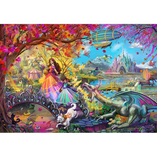 Autumn Castle Festival by Rose Khan, 1000 Piece Puzzle
