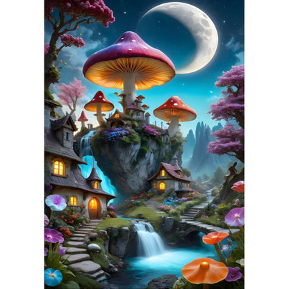 Mushroom Town From 123RF, 1000 Piece Puzzle
