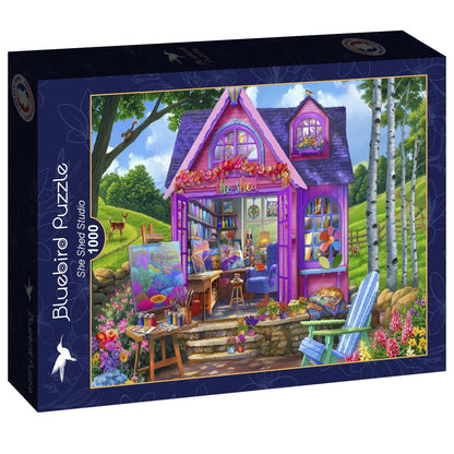 She Shed Studio by Bigelow Illustrations, 1000 Piece Puzzle