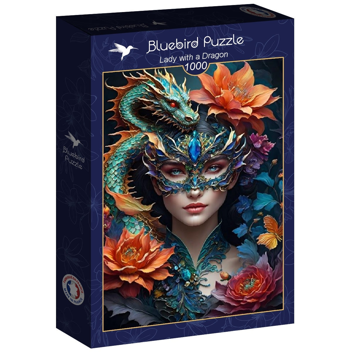 Lady with a Dragon from 123RF, 1000 Piece Puzzle