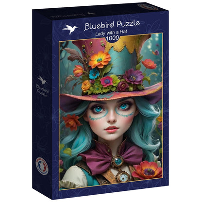 Lady with a Hat from 123RF, 1000 Piece Puzzle