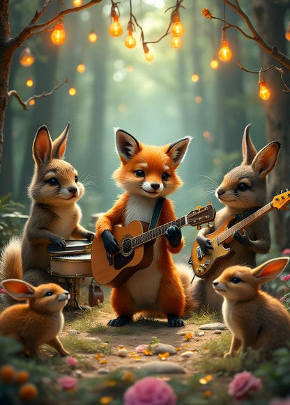 Concert in the Forest from 123RF, 300 Piece Puzzle