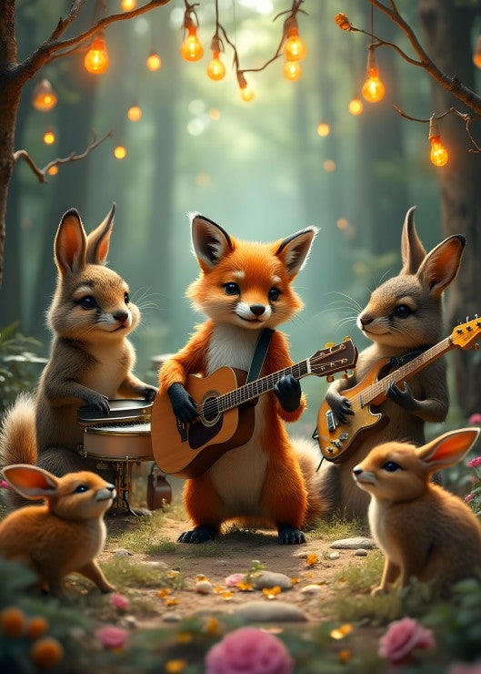 Concert in the Forest from 123RF, 300 Piece Puzzle
