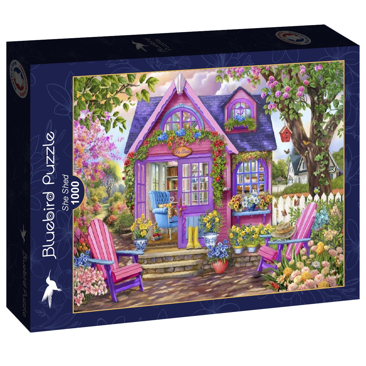 She Shed by Bigelow Illustrations, 1000 Piece Puzzle